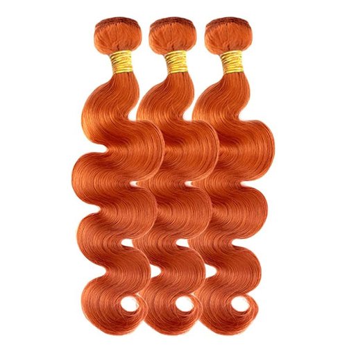 Cklikeb Human Hair Bundles 350# Color Body Wave Bundles Human Hair Unprocessed Brazilian Virgin 20 22 24 Inch 3 Bundles Quick Weave Human Hair Extensions (350# Body Wave, 20 22 24)