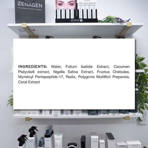 ZENAGEN Pro Lash Serum | Promotes Longer, Thicker Lashes, Strengthens & Nourishes Hair Follicles, Lightweight Non-Irritating Formula, Vegan, Plant-Based, 4ml