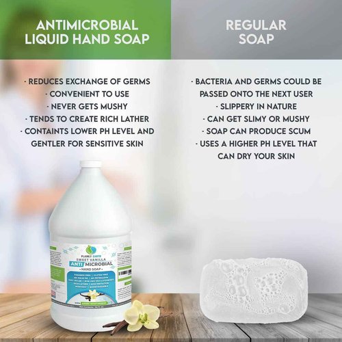 Plainly Earth Antimicrobial Liquid Hand Soap (6 x 64 Oz) - Antibacterial Soap Refill - Hand Soap Refill Bottle - Cruelty Free Moisturizing Soap, Sweet Vanilla