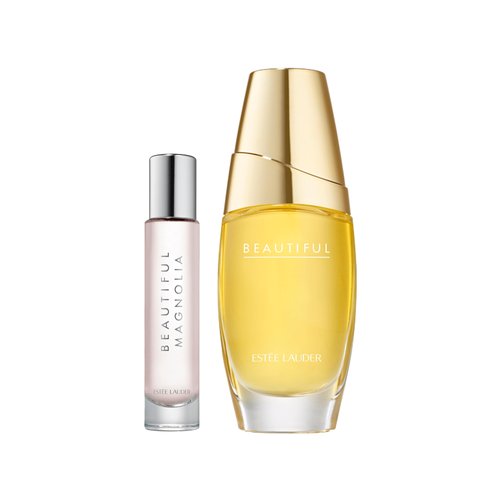 Estée Lauder Beautiful 1 Fl Oz + Beautiful Magnolia 0.34 Fl Oz Eau de Parfum Sprays Travel Set | Classic & Modern Floral Women’s Perfume