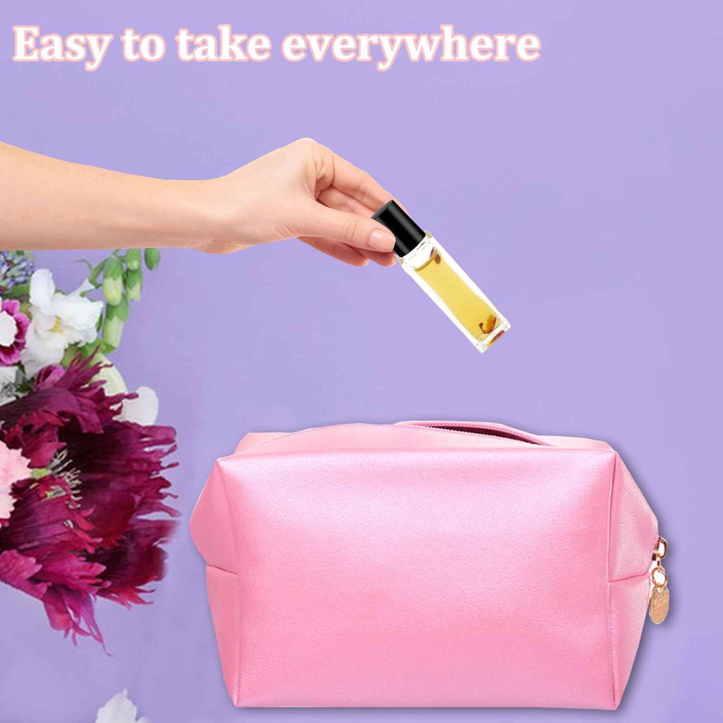 Hzmssore 100 Pcs 10 ml Roller Bottles for Essential Oils, Square Thick Empty Glass Roller Bottles with Stainless Steel Roller Balls Protection Leakproof with 5 Funnel for Travel, Black