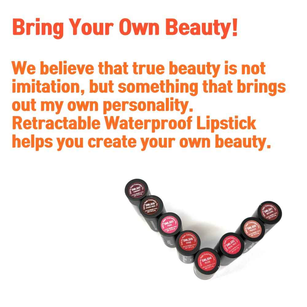 48 pcs 8 Colors Nabi Semi Matte Lipstick, Smooth Application and Won’t Dry Out Lips, Included Display Box (Wholesale Lot)