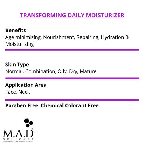 M.A.D Skincare Anti-Aging Transforming Daily Moisturizer 1.7 oz.
