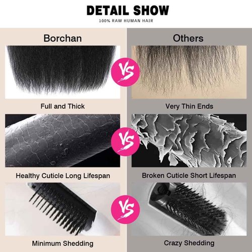 Borchan Kinky Straight Bundles Human Hair 4 Bundles 14 16 18 20 Inches 100% Unprocessed Brazilian Yaki Straight Hair Bundles Virgin Remy Kinky Curly Bundles for Black Women