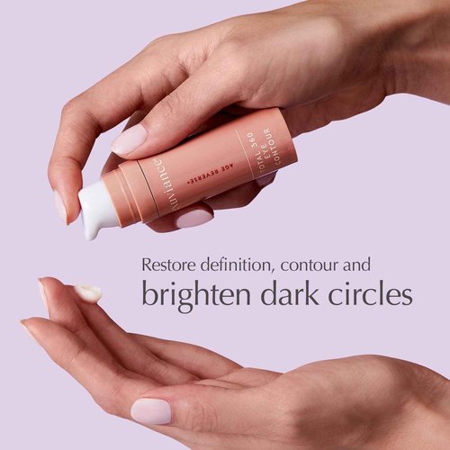 EXUVIANCE AGE REVERSE+ Total 360 Eye Contour, Anti-Aging Eye Cream, Brightens Dark Circles, Firms and Tightens Fine Lines and Wrinkles, with Caffeine, Hyaluronic Acid, and Peptides, 15g