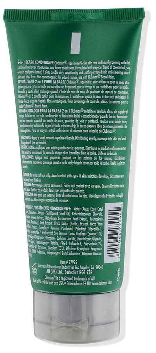 Clubman Beard 2-In-1 Conditioner 3oz Tube (6 Pack)