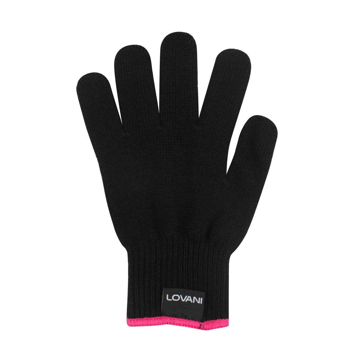 LOVANI Titanium Flat Iron, 450F High Heat Hair Straightener with Digital LCD, Dual Voltage, Auto Shut Off, Heat Resistant Bag, Glove and 2 Hair Clips (7 Piece Set), Black