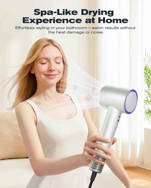 MAYBEL Pro Ionic Hair Dryer – Salon Smoothness & Frizz Control | Lightweight, Quiet Design with Gentle Heat Care for Confident Styling
