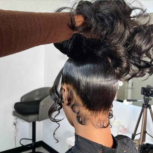 sdamey 360 Straight Lace Front Wigs Human Hair HD Transparant Full Lace Wigs For Women 200 Density Wigs Human Hair Pre Plucked With Baby Hair 12A Brazilian Virgin Hair Natural Color 22inch