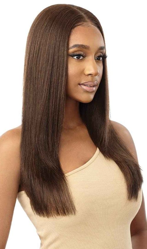 Outre 100% Human Hair Blend 13X6 Hand-Tied 360 Lace Frontal Wig - MARISA (Color:DRFF2/VANICHO)