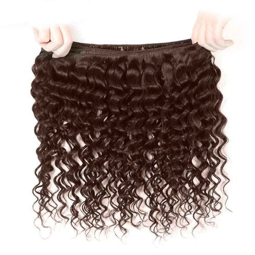 #4 Brown Bundles Human Hair Water Wave Bundles 34 34 34 Inch Chocolate Unprocessed Brazilian Virgin Hair 3 Bundle 50 Gram Per Bundle Deals Quick Weave Hair Extensions