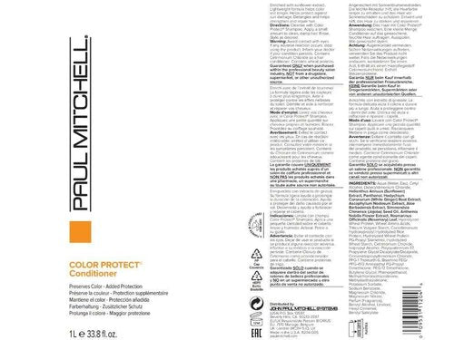 Paul Mitchell Color Protect Shampoo and Conditioner, Prevents Fade + Adds Shine, For Color-Treated Hair, 33.8 fl. oz, Set