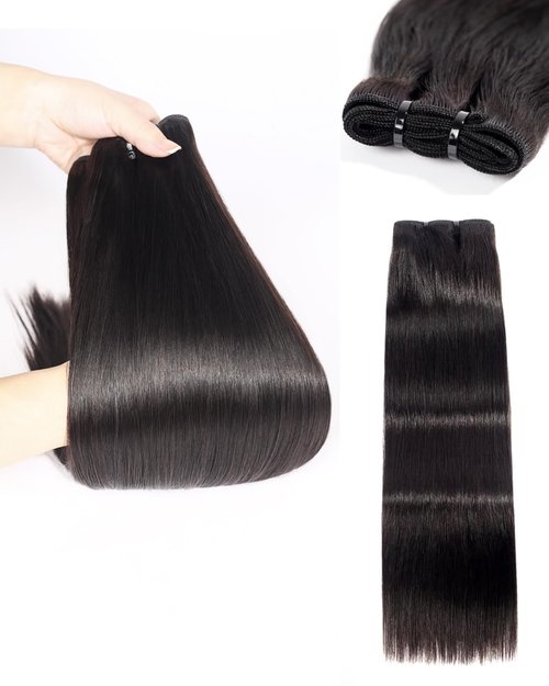 Arabella 15A Raw Straight Bundles Human Hair Natural Black Hair Bundles 100% Raw Vietnamese Human Hair,Three Times the Lifespan 20 Inch
