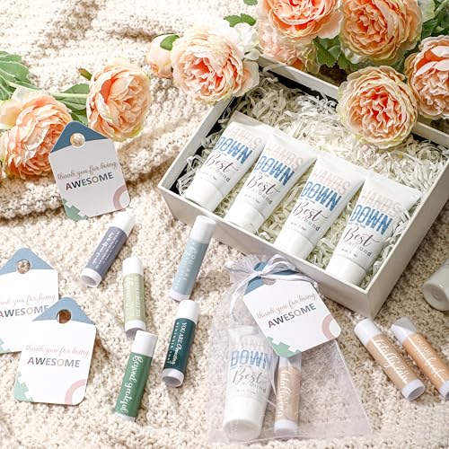 20 Sets Nurse Practitioner Week Gifts Bulk 2025 Lip Balms and Hand Cream Employee Appreciation Inspirational Hand Lotion Thank You Gift for NP OR Nurse Rad Tech Christmas Coworker Office