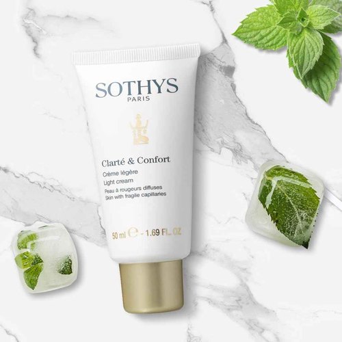 Sothys Light Cream | Daily Face Moisturizer for Redness and Acne-Prone Skin | Diffuse Redness of the Skin