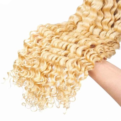 Condescension Human Hair Bundles 24 26 28 Inch Blonde 613 Jerry Curly Bundles Human Hair Unprocessed Brazilian Virgin Quick Weave Hair for Black Women