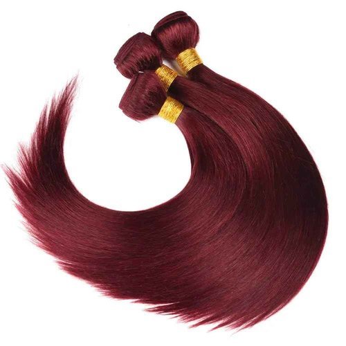 Condescension Human Hair Bundles Burgundy 99J Straight 22 24 26 Inch Bundles Human Hair 100% Unprocessed Burgundy Soft Sewn In Hair with Double Weft for Black Women