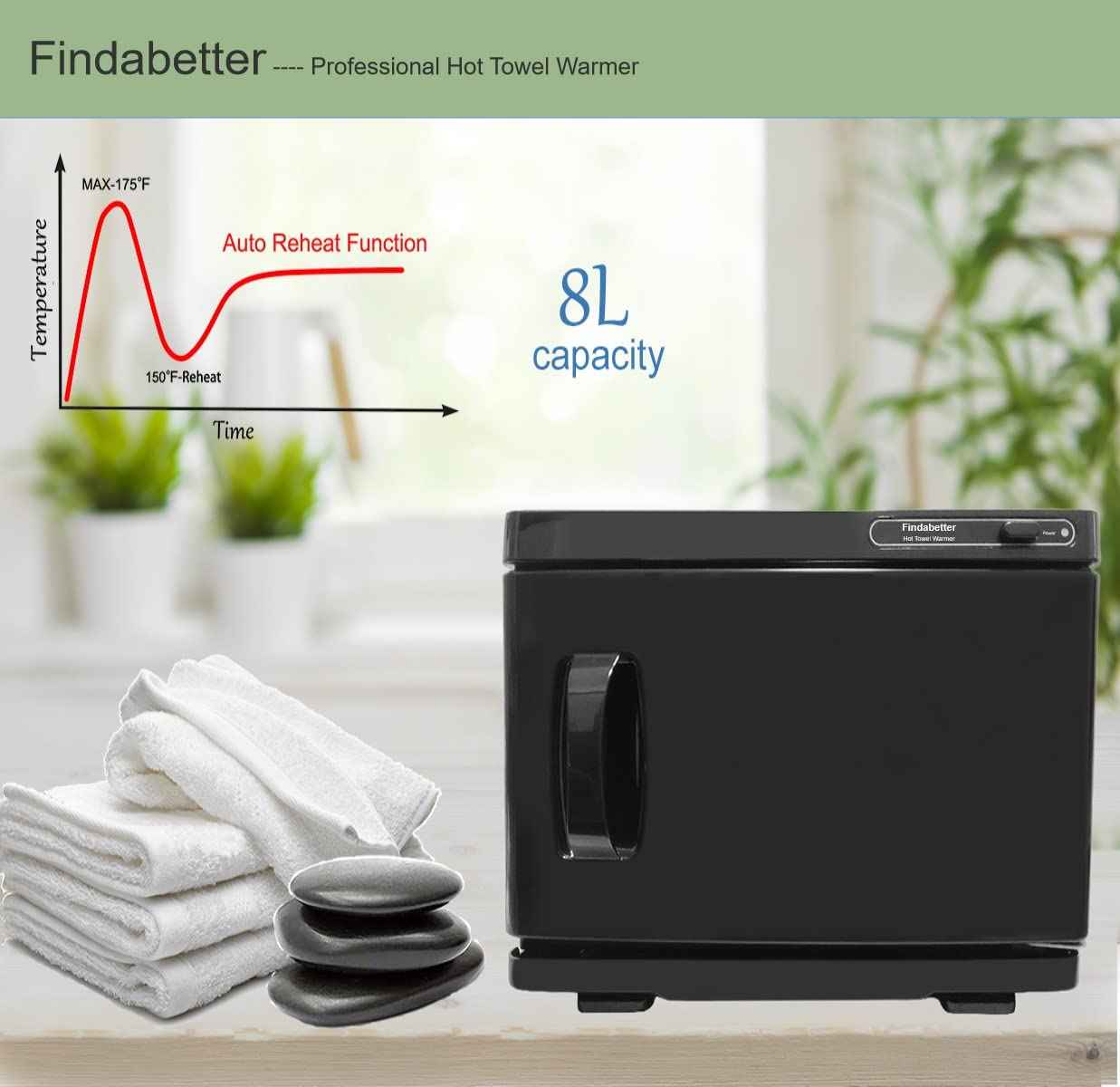 Hot Towel Warmer, Professional Towel Warmer, Hot Towel Cabinet with 8L Capacity, Professional Towel Warmer Cabinet for Facial Towels, Middle Towel Warmer for Salon and SPA Use