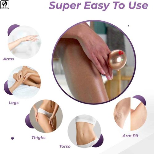 Skull Shaver Butterfly Kiss PRO - Women's Electric Shaver for Bikini Line, Legs & Body - Wet & Dry Use - Ergonomic, Hypoallergenic Blades - 60 Minutes Cordless Use - Rose Gold