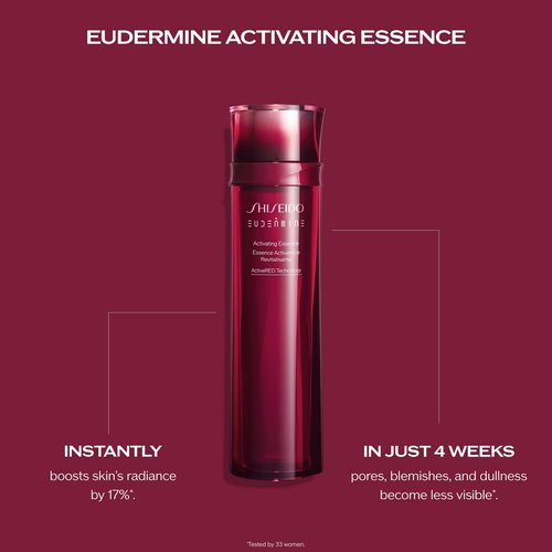 Shiseido Eudermine Activating Essence Refill - 145 mL - Provides Deep Hydration & Targets Dark Spots - 24-Hour Hydration - Non-Comedogenic - All Skin Types