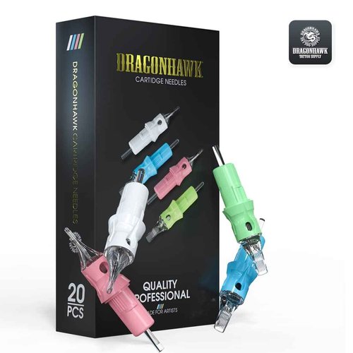 Dragonhawk S4 Tattoo Pen Kit, Complete Tattoo Machine Gun Kit, Slim Tattoo Pen with Cartridges Needles by Dragonhawklabs, Tattoo Power Supply & Black Tattoo Ink - General Tattoo Kit