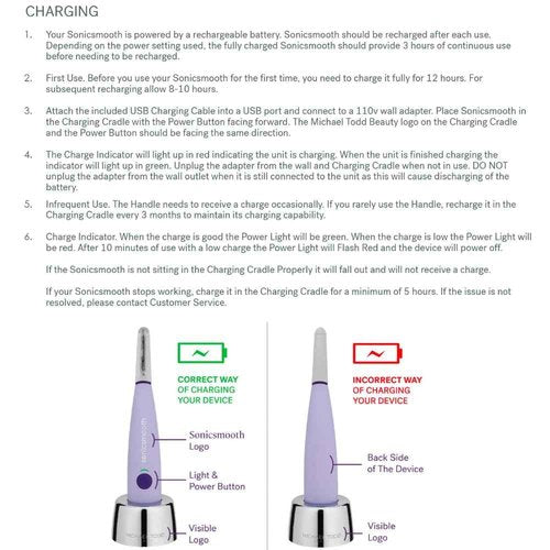 Michael Todd Beauty - Sonicsmooth – SONIC Technology Dermaplaning Tool - 2 in 1 Women’s Facial Exfoliation & Peach Fuzz Hair Removal System with 8 Weeks of Dermaplaning Blades