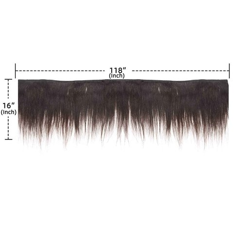 New Remy Yaky-Remy Blue 100% VIRGIN Human Hair Weave- Shed Free&Tangle Free (#1B, 16” packs of 2)