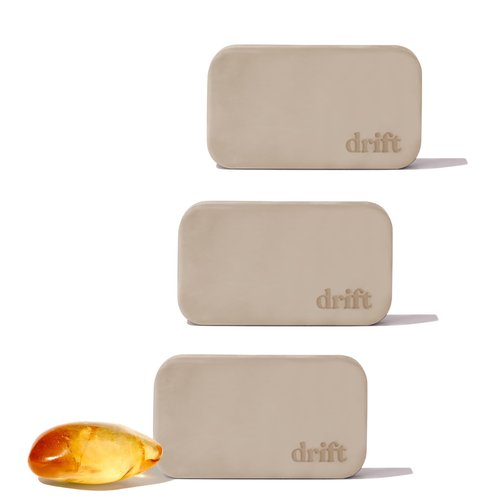 Drift Car Air Freshener - The Original Stone Air Freshener - Car Odor Eliminator - Long Lasting Scent - Metal Clip - Essential Oils - Clean Ingredients - Amber Scent 3 Pack Refill - NO CLIP INCLUDED