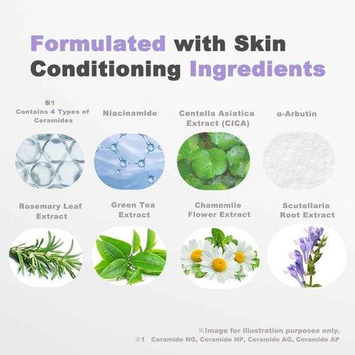 BUSY 4-in-1 All-in-One Gel Moisturizer – Toner, Serum, Emulsion & Cream in One | Lightweight Hydration with Niacinamide, Ceramides & Cica | Made in Japan | 5.29oz