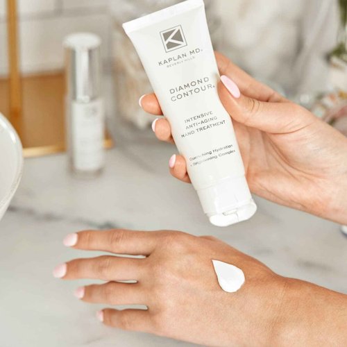 KAPLAN MD Diamond Contour Intensive Anti-Aging Hand Treatment, Quenching Hydration + Brightening Complex, 3.4 fl oz / 100ml