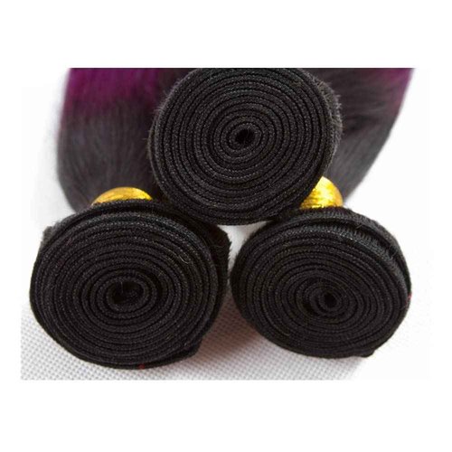 Habiliana Bundles Human Hair 26 28 30 Inch Body Wave T1B Purple Human Hair Bundles 11A Unprocessed Brazilian Virgin Quick Weave Hair Extensions for Black Women