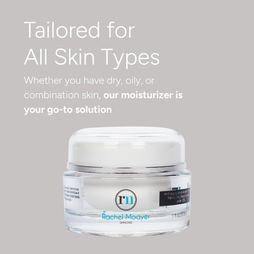 Rachel Moayer Skin RM Anti-Aging Face Cream, AHA 12%, Acne Control & Anti-Wrinkle Moisturizer, Hydrating Peptide Collagen Production for Men & Women