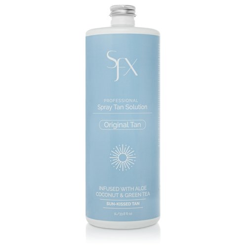 SunFX Original Tan - All Natural Spray Tanning Solution(1L/33.8 fl oz, MID SUMMER)
