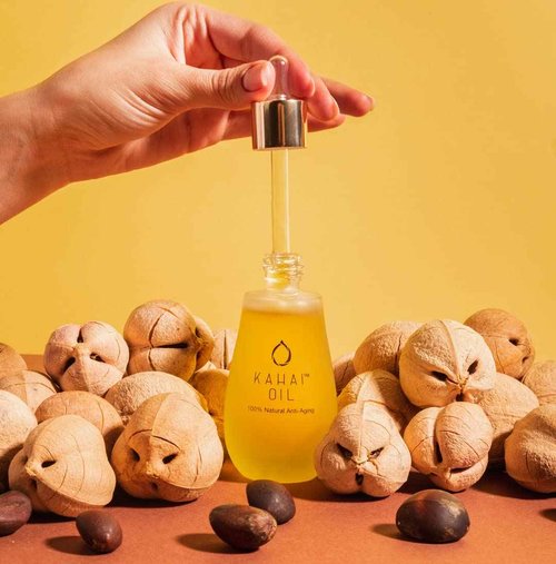 Kahai Oil Natural Anti Aging Face & Body Oil 100% Pure Cacay Cold Pressed Reduce Wrinkles & Fine Lines, Firms Skin, Elasticity Deep Hydration For Face, Neck, Decollete, Hands, Hair All Skin Types 30ml