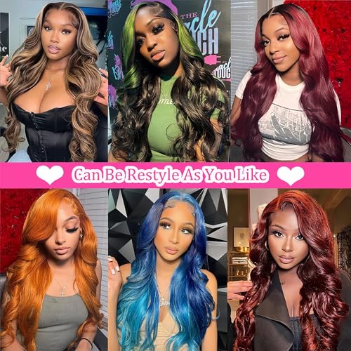 28 Inch 13x4 Lace Front Wigs Human Hair Body Wave Lace Front Wigs Human Hair Pre Plucked 13x4 Hd Lace Frontal Wigs Hd Lace Front Wigs for Black Women 180% Density