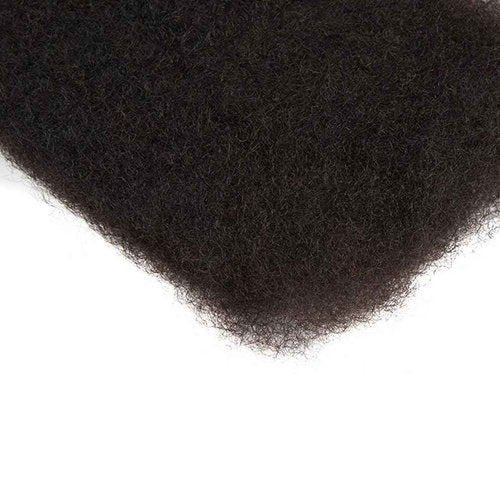 QVR Afro Kinkys Bulk Human Hair for Dreadlock Extensions Repair Locs 150 Gram, Natural Black 12inches Mini Spring Twist Braiding Afro Kinky Human Hair for LocKs