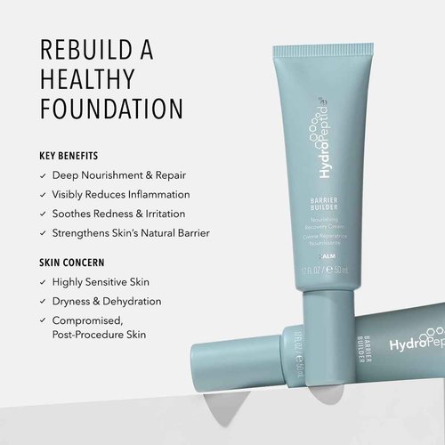 HydroPeptide Barrier Builder, Reparative Nourishing Therapeutic Face Cream, 1.7 Ounce