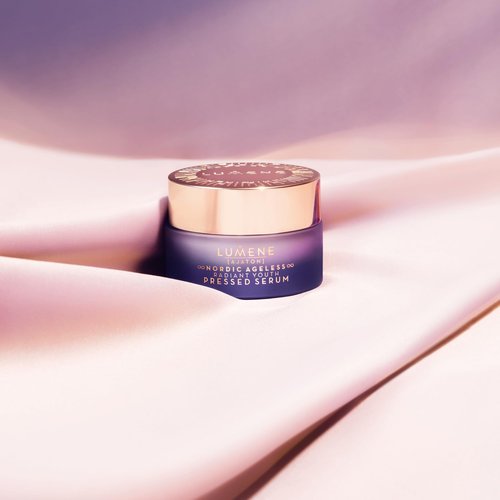 Lumene Ajaton Radiant Youth Pressed Face Serum - Daily Skincare with Collagen Peptides for Fine Lines and Wrinkles - Anti Aging + Skin Tightening Hydrating Serum - Vegan Skin Care (50 ml)