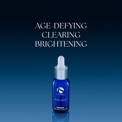 iS CLINICAL Active Serum - Helps visibly even skin tone, Excellent for acne-prone skin, Anti-Aging, Face Serum, 0.5 Fl Oz