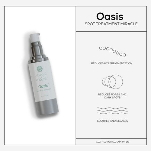 Agave + Phoenix - Oasis | Women's Spot Treatment for Dark Spot, Acne Breakouts, Sun Spots, Made with Bakuchiol, Salicylic Acid, Witch Hazel & Natural Ingredients