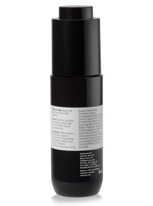 Anthony Hyaluronic Acid Serum – Hydrating Face Serum with Dual Hyaluronic Acid, Coconut Water & Niacinamide – Lightweight, Non-Greasy Formula for All Skin Types – 1 oz