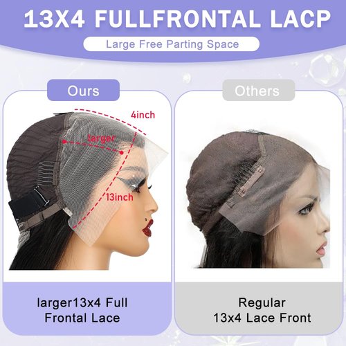 INVITEYOU 13x4 Body Wave Lace Front Wigs Human Hair Pre Plucked 180 Density HD Transparent Lace Frontal Wigs with Baby Hair Natural Hairline Gluesless Human Hair Wigs for Women Black 26 Inch