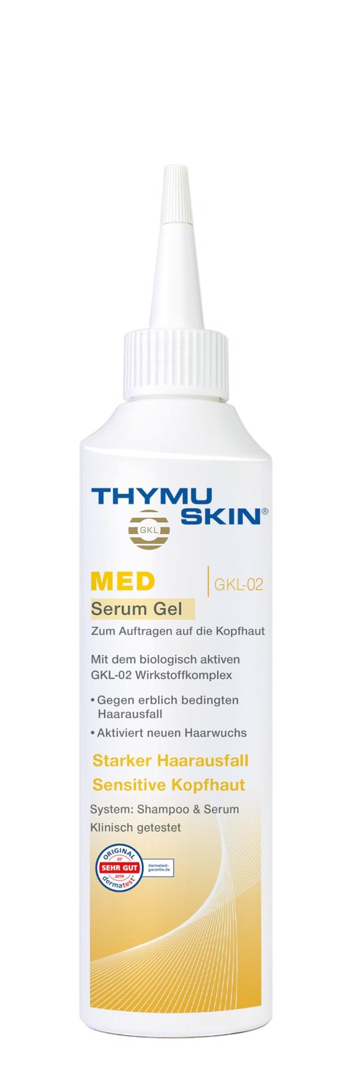 Thymuskin Med Serum Gel - Advanced Hair Peptide Serum for Hair Growth & Density - Hair Care Solution with Multi-Peptide Formula - Hydrating Serumm for Scalp Health