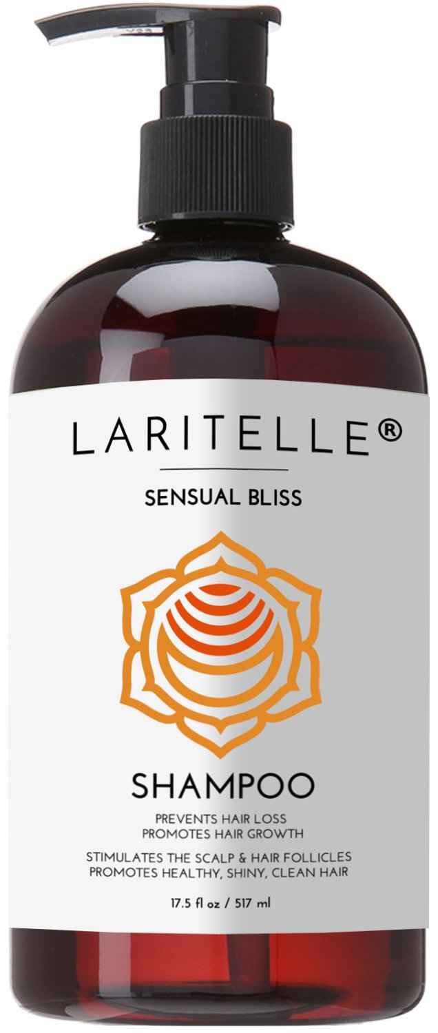 Laritelle Organic Shampoo 17.5 oz. Argan Oil, Rosemary, Palmarosa. Promotes Hair Growth, Prevents Hair Loss. GF