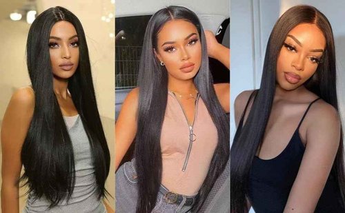 REMEEUBEAUTY 13x6 Straight Lace Front Wigs Human Hair 180% Density Pre Plucked with Baby Hair Hd Transparent Lace Front Wigs Human Hair Glueless Wigs 20Inch