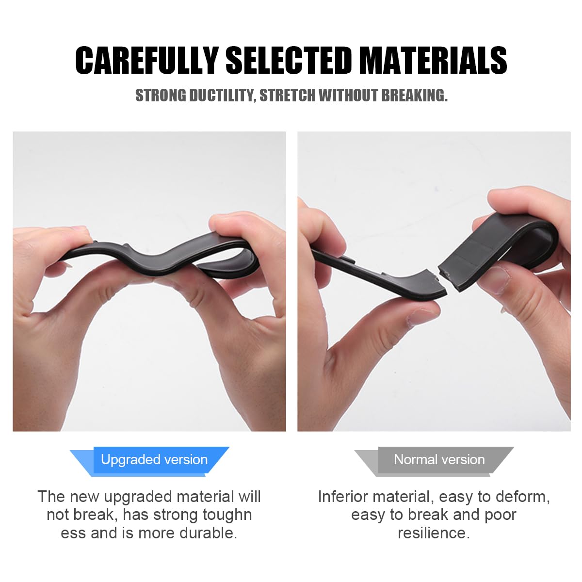 4PCS Car Seat Headrest Hooks, Auto Back Seat Hanger Holder, Durable Stylish Vehicle Organizer Universal Car Interior Accessories, Storage Hooks for Purses, Bags, Clothes, Coats (Carbon Fiber/Red Flag)