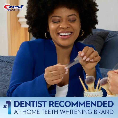 Crest 3D Whitestrips Express Whitening + LED Light – Teeth Whitening Kit, 1 Light + 10 Treatments, Each with 1 Upper/1Lower, 20 Strips – Crest 3DWhite Teeth Whitening Strips