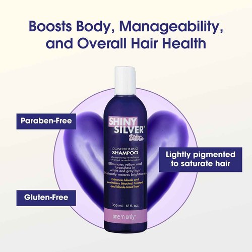 Shiny Silver Shampoo Ultra Conditioning 12 Ounce (354ml) (3 Pack)