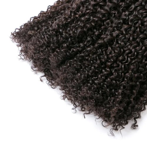 Kinky Curly Bundles Afro Kinky-Curly Human Hair Bundles 20 22 24 Inch Natural Black Look Unprocessed Remy Hair Extensions Salon Quality Soft And Healthy 3Pcs/Set