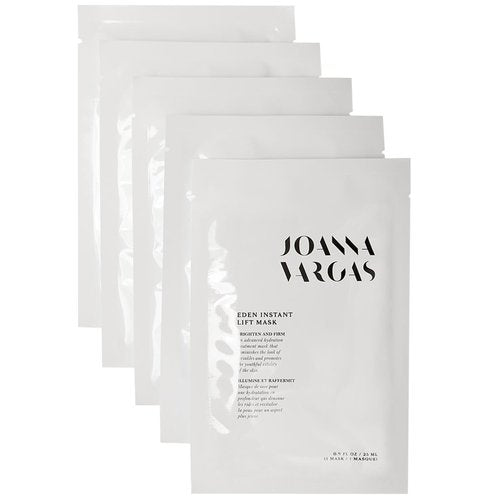Joanna Vargas Eden Instant Face Lift Facial Mask – Hydrating Collagen Sheet Mask for Glowing Skin – Firming Face Mask with Hyaluronic Acid – Anti Aging Facial Mask for Women – 5 sheets